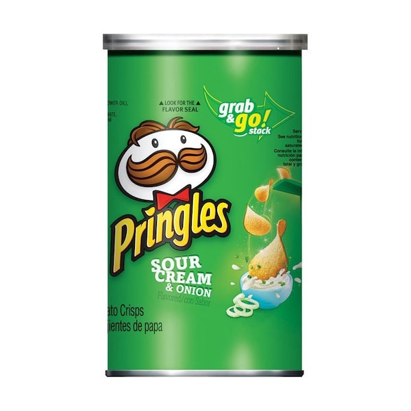 Pringles Pringles Sour Cream & Onion Chips 5.57 oz Can, PK14 650279 - main